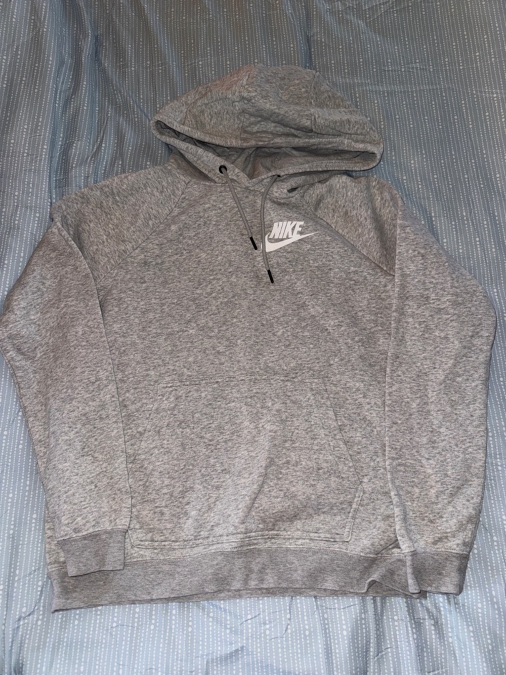 Nike Light Gray Marled Pullover Hoodie